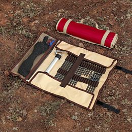 Outdoor Bags Multifunctional Ground Nail Storage Bag Camping Tent Hammer Accessory Organizer Large Capacity Accessories