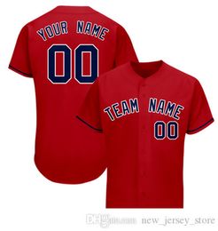 Short Sleeve Baseball Jersey Customized Stitch Your Name/Number Breathable 046