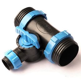 Watering Equipments G 2''-G 1''-G 2'' Drip Irrigation Tape Reducing Tee Ball Valve Connector Durable Quality Simple Garden Micro Spray Fitti