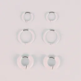 Hoop & Huggie Simple Punk Earrings Set For Women Men Circle Jewellery Girls Ear Round Stainless Steel Hoops Earring