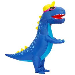 Mascot CostumesCarnival Party Inflatable Dinosaur Costume Adult Halloween Costume Mascot Purim T-rex Funny Role Play DisfrazMascot doll cos