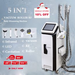 5 Handles Vertical Laser slimming Vacuum Cavitation Cellulite Machine Weight Loss RF Roller For Face Lifting