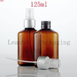 Brown Plastic Spray Pump Bottle,125CC Empty Cosmetic Packaging Fine Mist Container,Skin care Makeup Setting Spraygood qty