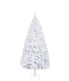 Gartendekorationen 7ft Eisenbein Weiß Weihnachtsbaum mit 950 Niederlassungen