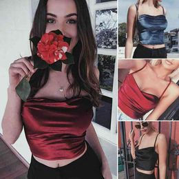 Summer Fashion Casual Women Ladies Velvet Tanks Tops SleevelSolid Ruched Slim Short Length Tops 3 Style Size S/M/L X0507