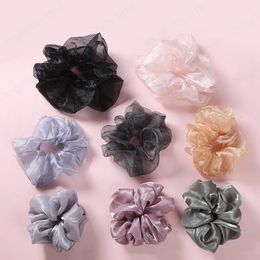 Girls Hair Accessories Tie Hairbands Bands Accessory Children Scrunchies Teenage Kids Large Chiffon Fashion