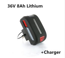 36V 8Ah Lithium battery pack for motorcycle e-bike e-scooter electric skateboard tricycle two wheel balancing scooter+2A charger