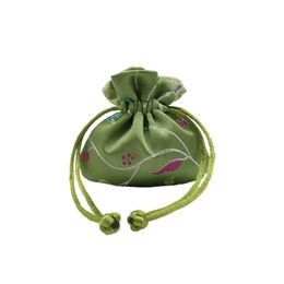 10pcs Mini Cute Drawstring Chinese style Gift Bag Silk Brocade Jewellery Pouches Vintage Sachet High Quality Packaging 8x9cm
