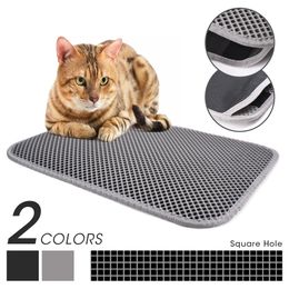 Litter Mat Double Layer Waterproof Litter Cat Bed Pads For Cats House Clean Super Light Easy To Carry Smooth Surface