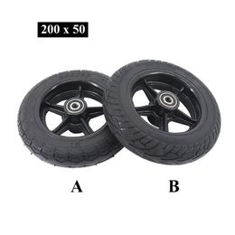 Motorcycle Wheels & Tyres 200x50 Solid Tyre Wheel For Electric Scooter Balance Car 8x2 Explosion-proof Puncture Proof Tubeless Tyre Parts