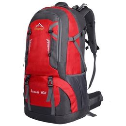 40L/60L Waterproof Outdoor Travel Backpack Camping Trekking Bag For Man Woman Climbing Hiking Rucksack Fishing Cycling 220216