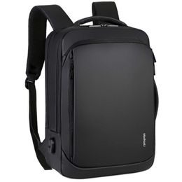 SHUJIN Laptop Backpack Mens Male Backpacks Business Notebook Mochila Waterproof Back Pack USB Charging Bags Travel Bagpack 210929