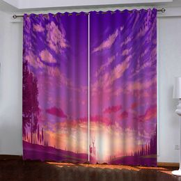 Window Curtain Luxury 3D Clouds Curtains For Living Room Bedroom Custom Ready Made Finished Drapes Blinds