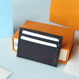 Top quality Holders Luxury bags Real Leather Credit Multi-function Business Card Holder Unisex Women Men wallets with gift box