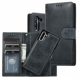 Retro-Leder-Flip-Cover-Handyhüllen für Samsung Galaxy S21 S20 FE S9 S10 Plus Note 20 Ultra Note9 Note10 Pro Wallet Case