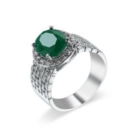 Fashion Delicate Green Zircon Women's Engagement Rings Charm Girl Bridal Wedding Ring Jewellery Accessories Size Us6-10