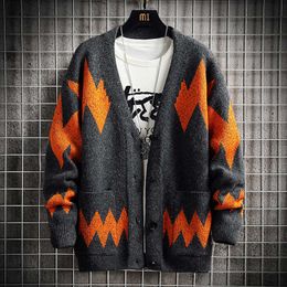 Men Cardigan Pullover Autumn Knit Sweater Coat Men Cardigan Coat Fashion Clothing Men Casual Coat Wool Sweaters 2021 New Y0907