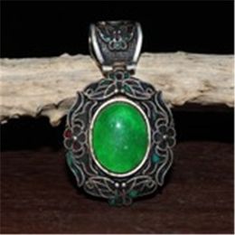 Qing Dynasty jadeite silver wrapped pendants pendants jadeite pendants