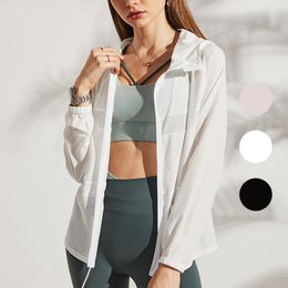 Women Jackets Coats Girls Sunscreen Clothing Summer Skin Are Ultra-thin and Breathable Outdoor Sports Yoga Fitness Running womans joggers CDL8