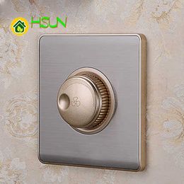 86 Type Fan Speed regulating Switch Socket S5 Stainless Steel Series Fans Adjust 200w Within Can Close Break hotel