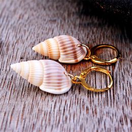 shell chandeliers Canada - Dangle & Chandelier Creative Women 2021 Shell Earrings Sexy Natural Seashell Earings Fashion Jewelry Pendant Drop Earring