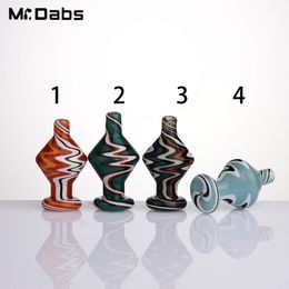 Colourful Glass Bubble Carb Cap Smoking Accessories for Quartz Banger Nails Water Pipes Bong Dab Rigs