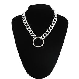 grunge choker necklace Canada - Chokers Massive Chain Thick Chains On The Neck Men's Jewelry Women's Choker Necklace 2021 Goth Grunge