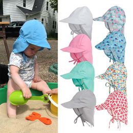 Free DHL INS Bucket sun hat for kids Children quality floral 14 colors baby girls Grass Fisherman Straw hats FY3226