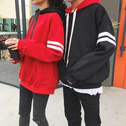 Men's Hoodies & Sweatshirts Lovers Hoodie Autumn And Winter 2021 Korean Version Of Loose Thick Velvet Jackets For Men Women Students Working