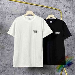 2021ss Vetements Limited Edition Tee Men Women High Quality T shirt Vtm Tops Collar Tag G1217