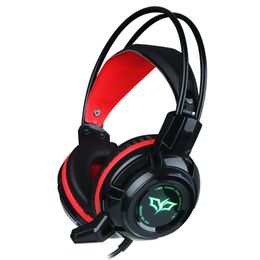 Headphones Colourful breathing light glow gaming headset microphone headset heavy bass