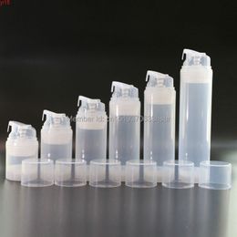 Makeup Tools Transparent Essence Pump Plastic Airless Bottles For Lotion Shampoo Bath Cosmetic Container 10Pcs/Lotgood qty