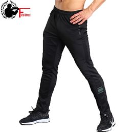 Sporting Pants Men Sweatpants Zipper Pocket Track Joggers Elastic Waist Spring Summer Slim Black Long Trousers Male Sweat Pants 210518