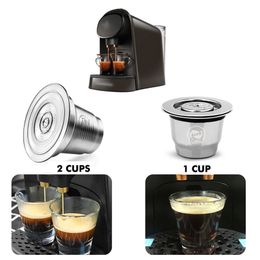 Refillable XXL Coffee Capsule Pod For L'Or Barista LM8012/60 caf capsules Piano Noir Machine Stainless Steel Coffee Philtres 210712