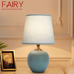 Table Lamps FAIRY Touch Dimmer Lamp Modern Ceramic Desk Light Decorative For Home Bedroom