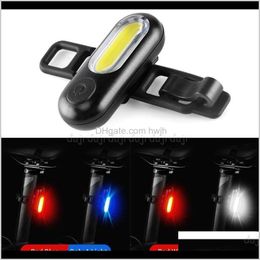 Waterproof Led Light Rear Usb Rechargeable Red White Blue Bicycle Lights Lamp For Cycling Bike N23 19 Dropship Fhqzn 8Apqk