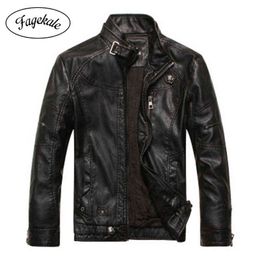 2022 фабрика прямых куртки Фабрика прямых продаж мужской мотоцикл кожаная куртка Европейский стиль кожаный куртка стенд воротник плюс бархатная мужская кожаная куртка H1224