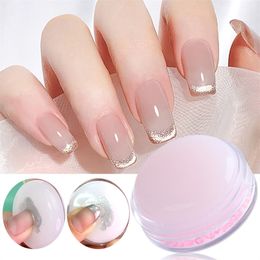 Clear Jelly Silicone Easy Print French Nail Art DIY Templates Stamper Manicure Tool