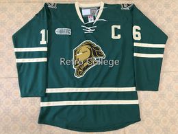 16 MAX DOMI Game London Knights COA 2013-14 OHL Movember Hockey Jersey Embroidery Stitched Customise any number and name Jerseys