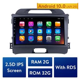 Android 10.0 4-core Car dvd Radio GPS 2Din Multimedia Player For 2010-2015 KIA Sportage with Bluetooth