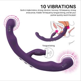 NXY Sex Products Vibrador De Doble Motor Para Lesbiana, Consolador Cabeza Penetracin, Punto G, Cltoris, Juguetes Sexuales 0210