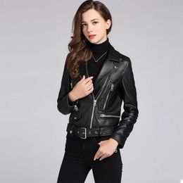 Descuento Chaqueta De Cuero Negro Del Pvc 2022 en venta en DHgate.com