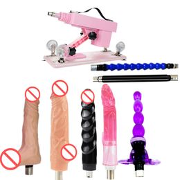 AKKAJJ Automatic Sex Furniture Strong power can be Adjusted Adult Toys for Women Thrusting Machine Guns with Attachments