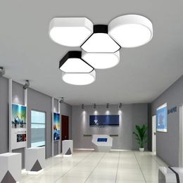 Ceiling Lights Modern Minimalist Office Led Creative Living Room Bedroom Combination Lamp Bubble Balcony Geometric