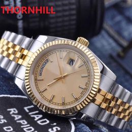 Luxury Super Good President Day Date Watch 41mm Mechanical Automatic mens reloj Watches 316L Stainless Steel Clock Bracelet