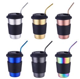 The latest 17OZ stainless steel straw coffee cup mug, many styles of cups to choose from, support custom logo