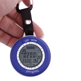 SUNROAD Mini Pocket Watch Waterproof Outdoor Fishing Barometer Altimeter Thermometer Climbing LED Digital Military Watch Clock