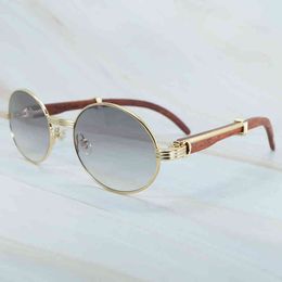 2022 Factory Wholesale New Metal Wood Sunglasses Men Accessories Vintage Name Designer Trending Product Eyewear Gafas De Sol