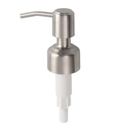28/400 Stainless Steel Hand Soap Dispenser Pump Tops For Bottle Jars Countertop Soaps Lotion Dispensers, Jar Not Included