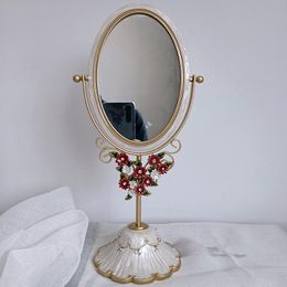 Miroirs Art Design Decorative Mirror Antique Nordic Retro Maquillage esthétique Espejos Decorativos Décoration de maison de 50jz